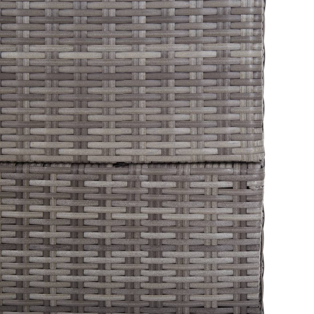 Szürke polyrattan kerti tárolóláda 150 x 100 x 100 cm Szürke polyrattan kerti tárolóláda 150 x 100 x 100 cm