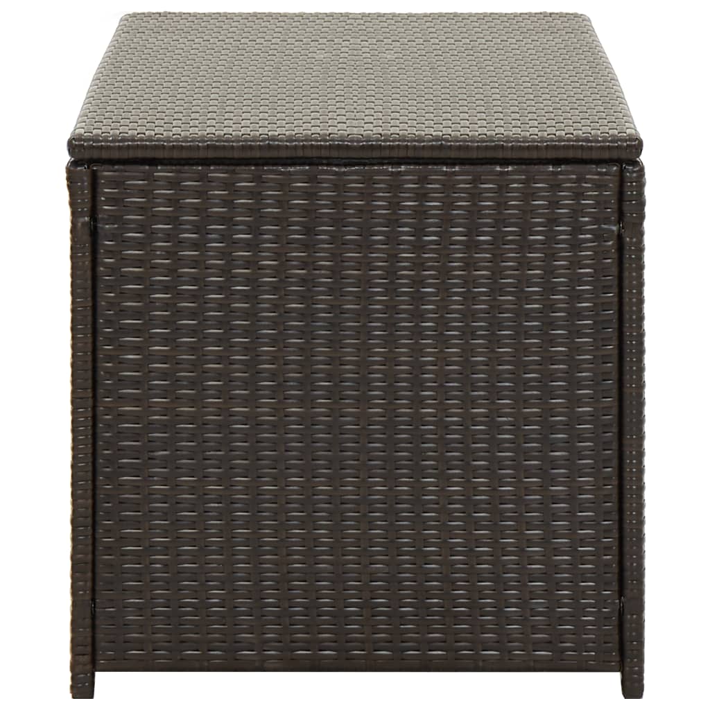Barna kerti polyrattan tárolóláda 100 x 50 x 50 cm Barna kerti polyrattan tárolóláda 100 x 50 x 50 cm
