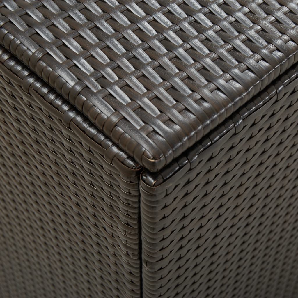 Barna kerti polyrattan tárolóláda 180 x 90 x 75 cm Barna kerti polyrattan tárolóláda 180 x 90 x 75 cm