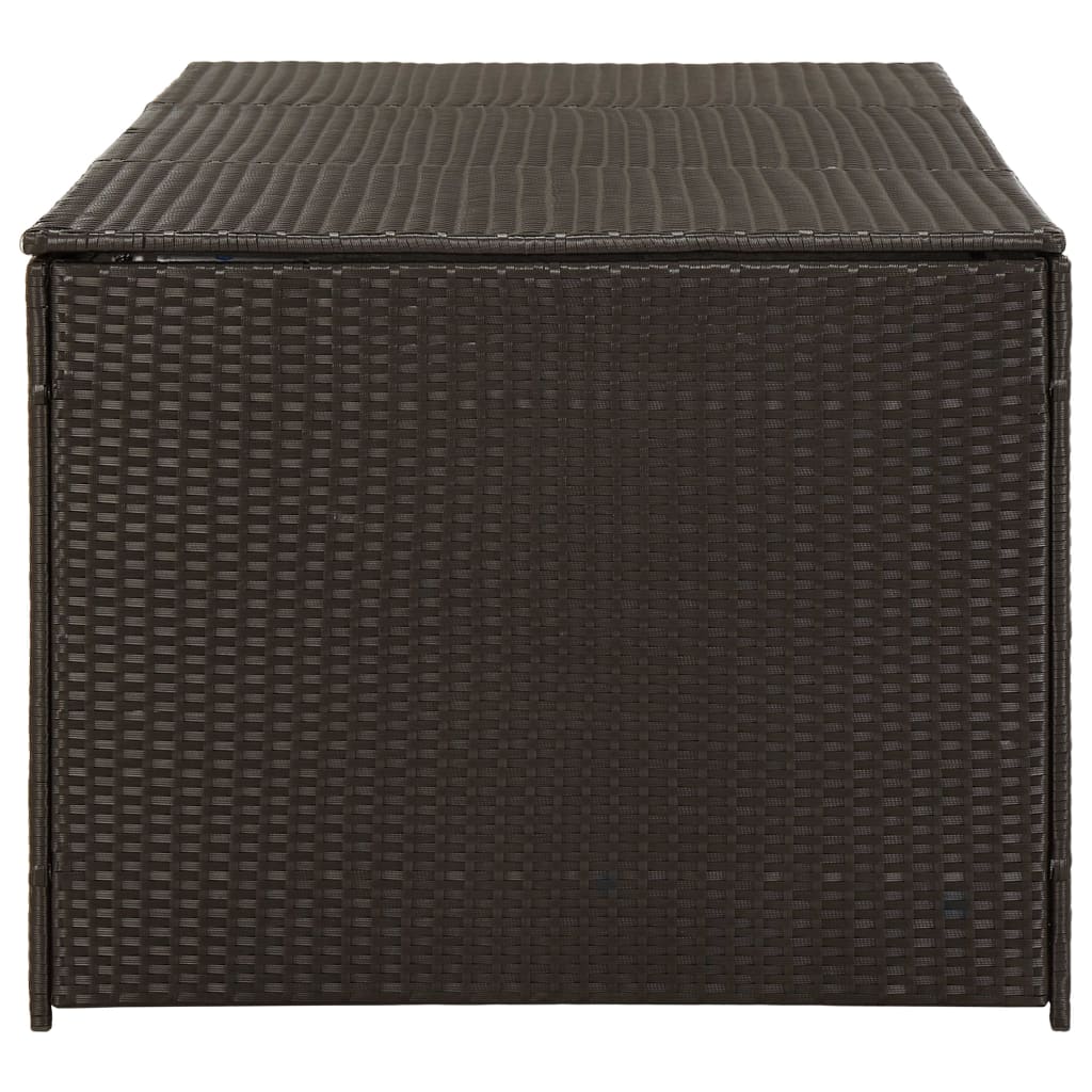 Barna kerti polyrattan tárolóláda 180 x 90 x 75 cm Barna kerti polyrattan tárolóláda 180 x 90 x 75 cm