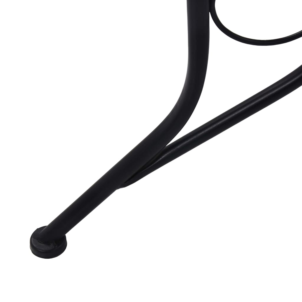 Szürke kerámia mozaikos bisztróasztal 61 cm