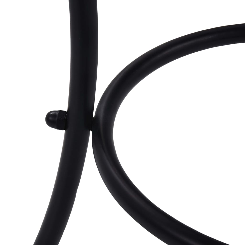 Narancssárga és szürke kerámia mozaikos bisztróasztal 60 cm