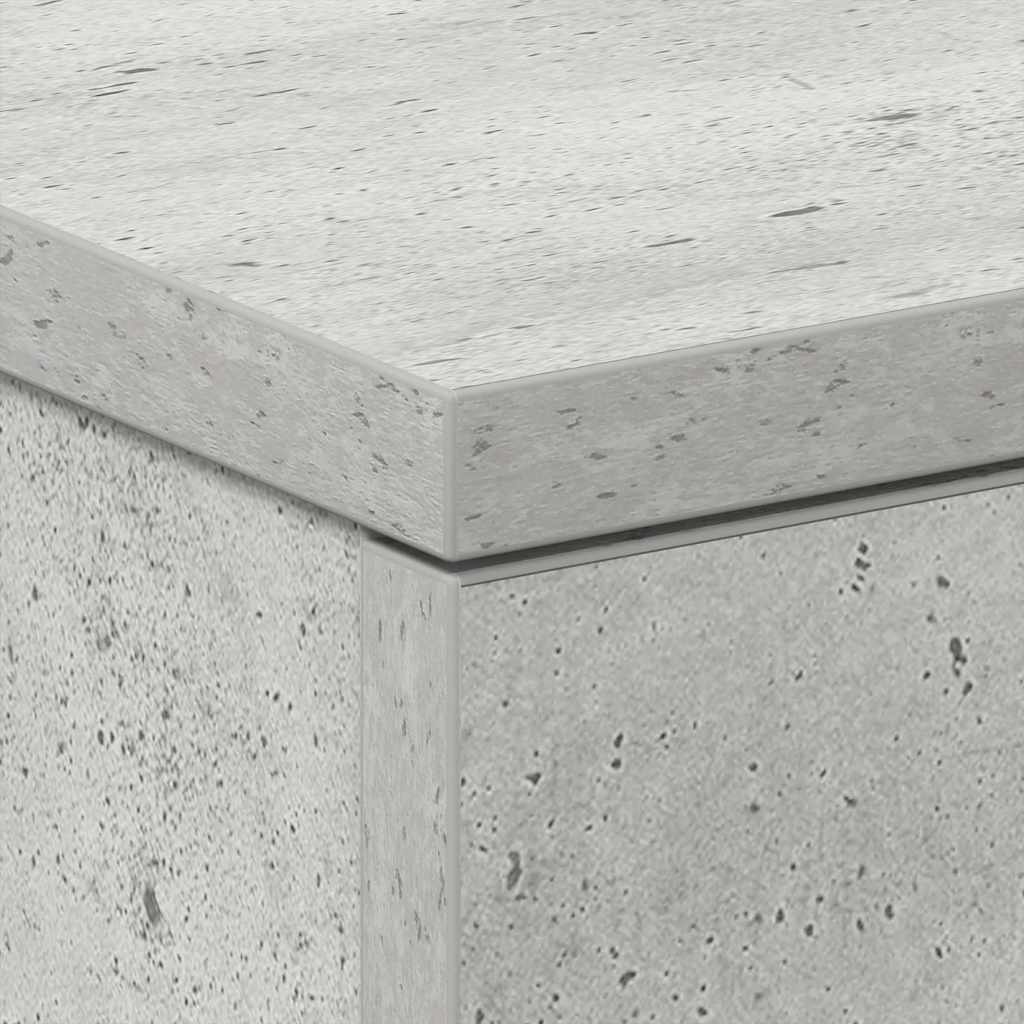 2 db betonszürke szerelt fa éjjeliszekrény 38 x 35 x 56 cm
