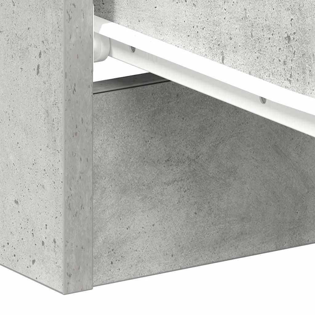 2 db betonszürke szerelt fa éjjeliszekrény 38 x 35 x 56 cm