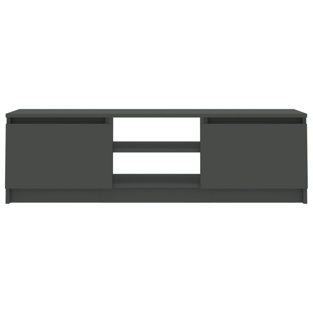 Szürke forgácslap tv-szekrény 120 x 30 x 35,5 cm