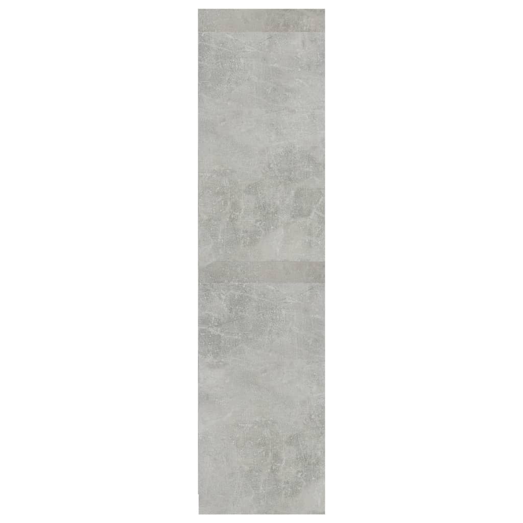 Betonszürke forgácslap ruhásszekrény 100 x 50 x 200 cm Betonszürke forgácslap ruhásszekrény 100 x 50 x 200 cm