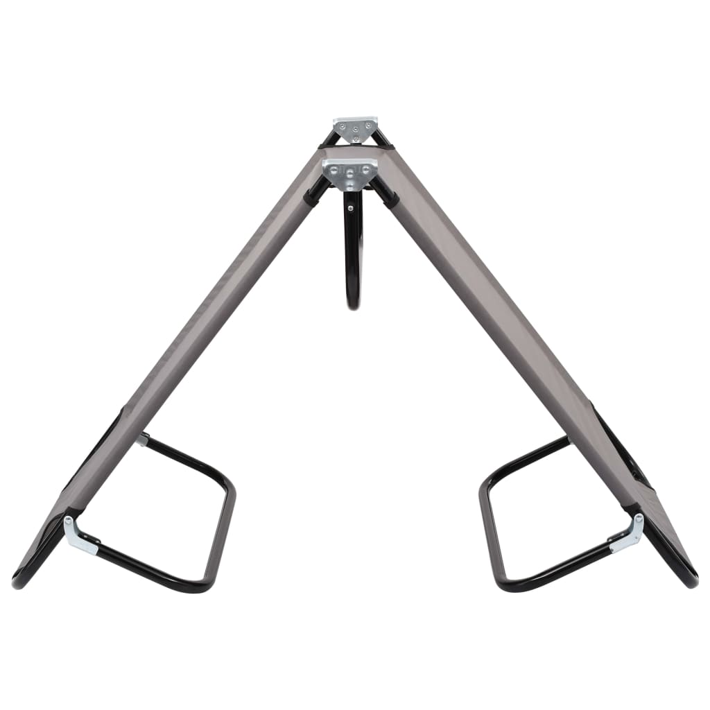 Szürke összecsukható acél napozóágy