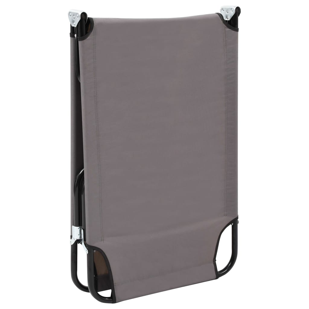 Szürke összecsukható acél napozóágy