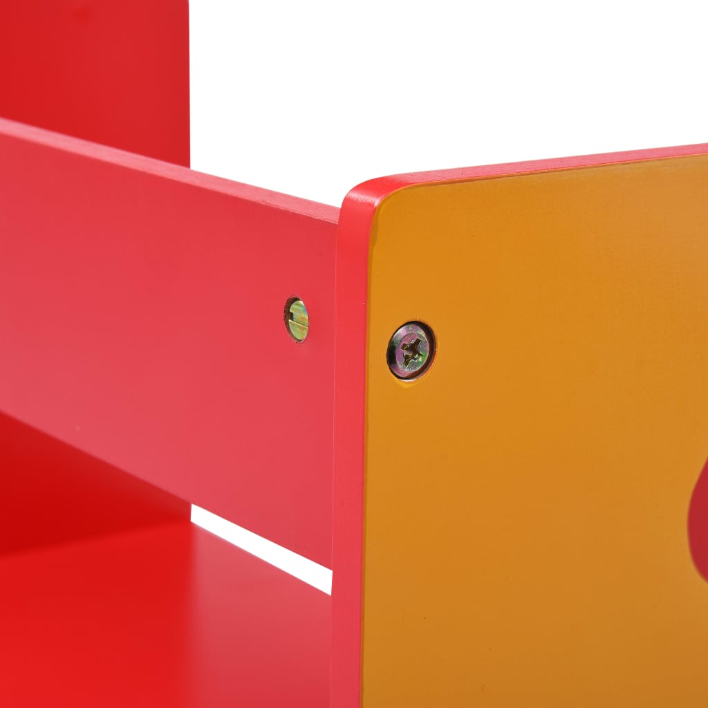 3-részes tűzoltóautó formájú gyerekasztal- és székkészlet