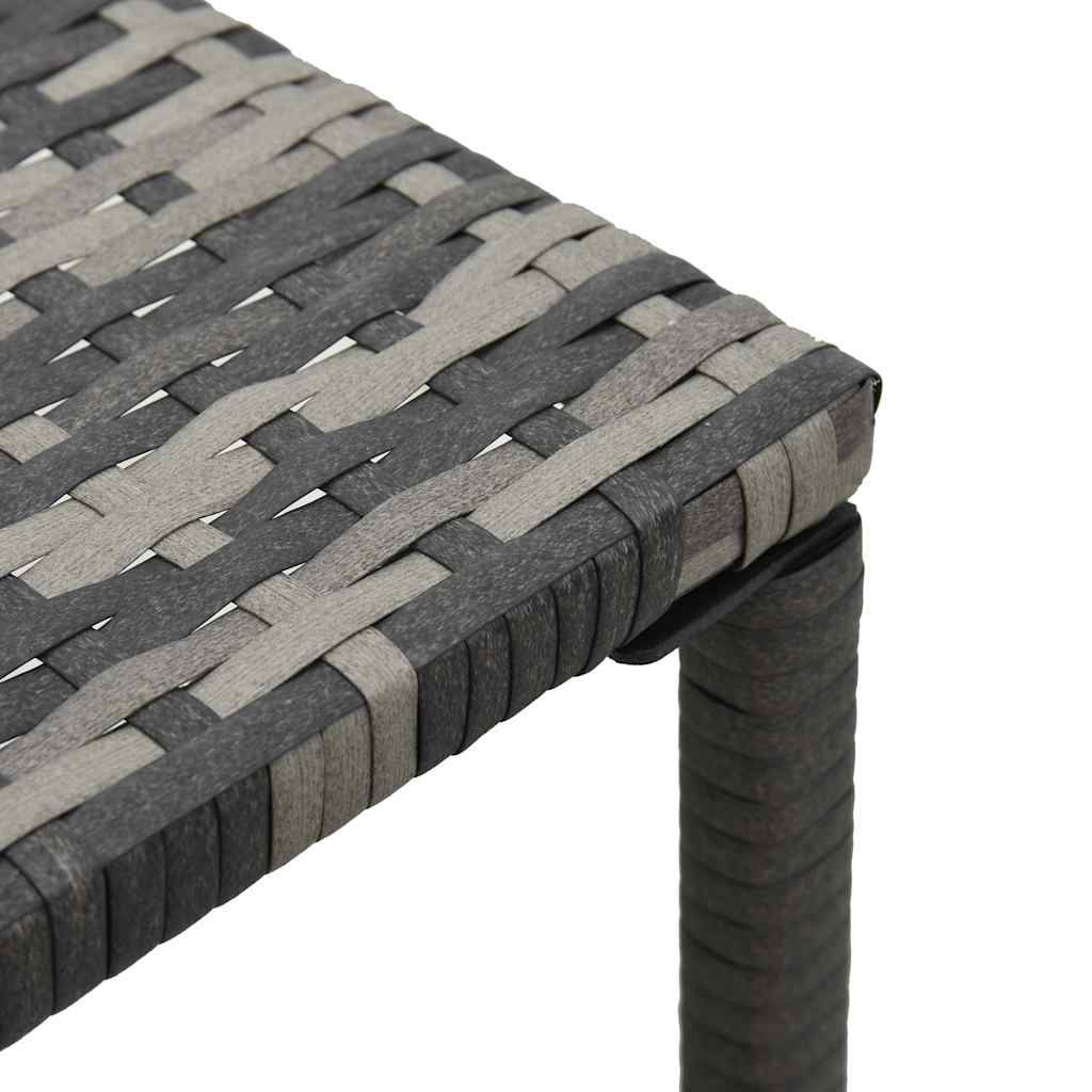 Napozóágyak asztallal polyrattan antracit