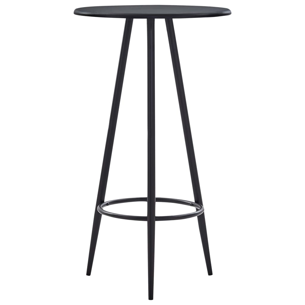 Fekete mdf bárasztal 60 x 107,5 cm