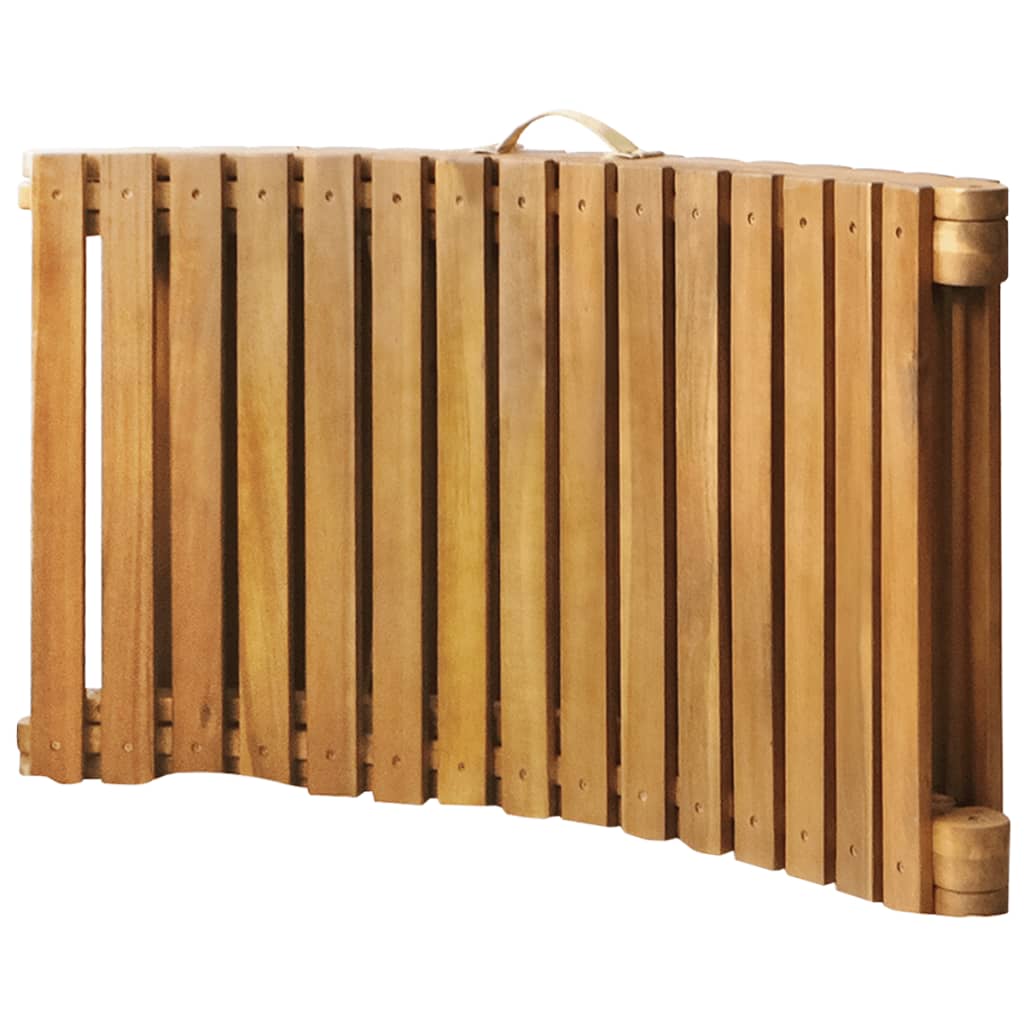 | napozóágy | 1-személy barna 55 x 184 x 64cm tömör akácfa