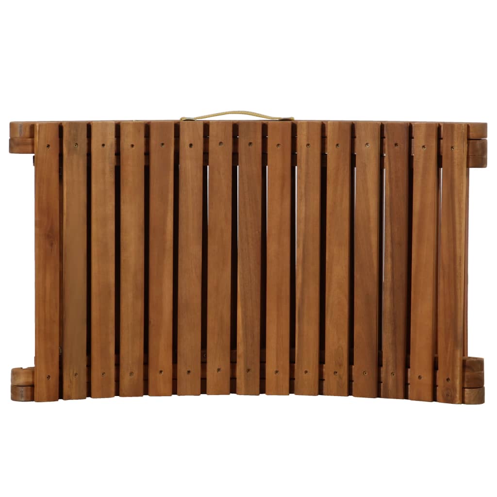 | napozóágy | párnával sötétszürke 55 x 184 x 64cm tömör akácfa