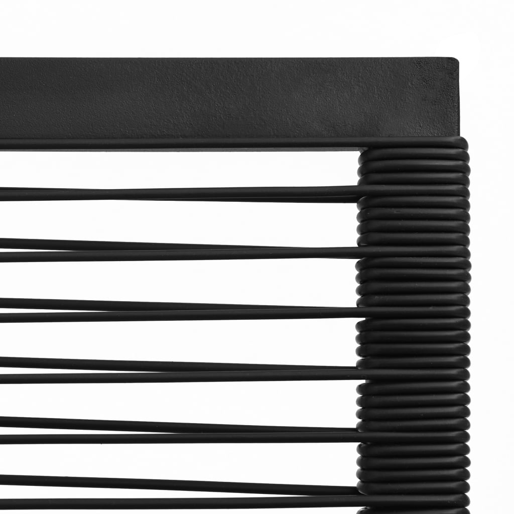 2 db fekete pvc rattan kerti szék