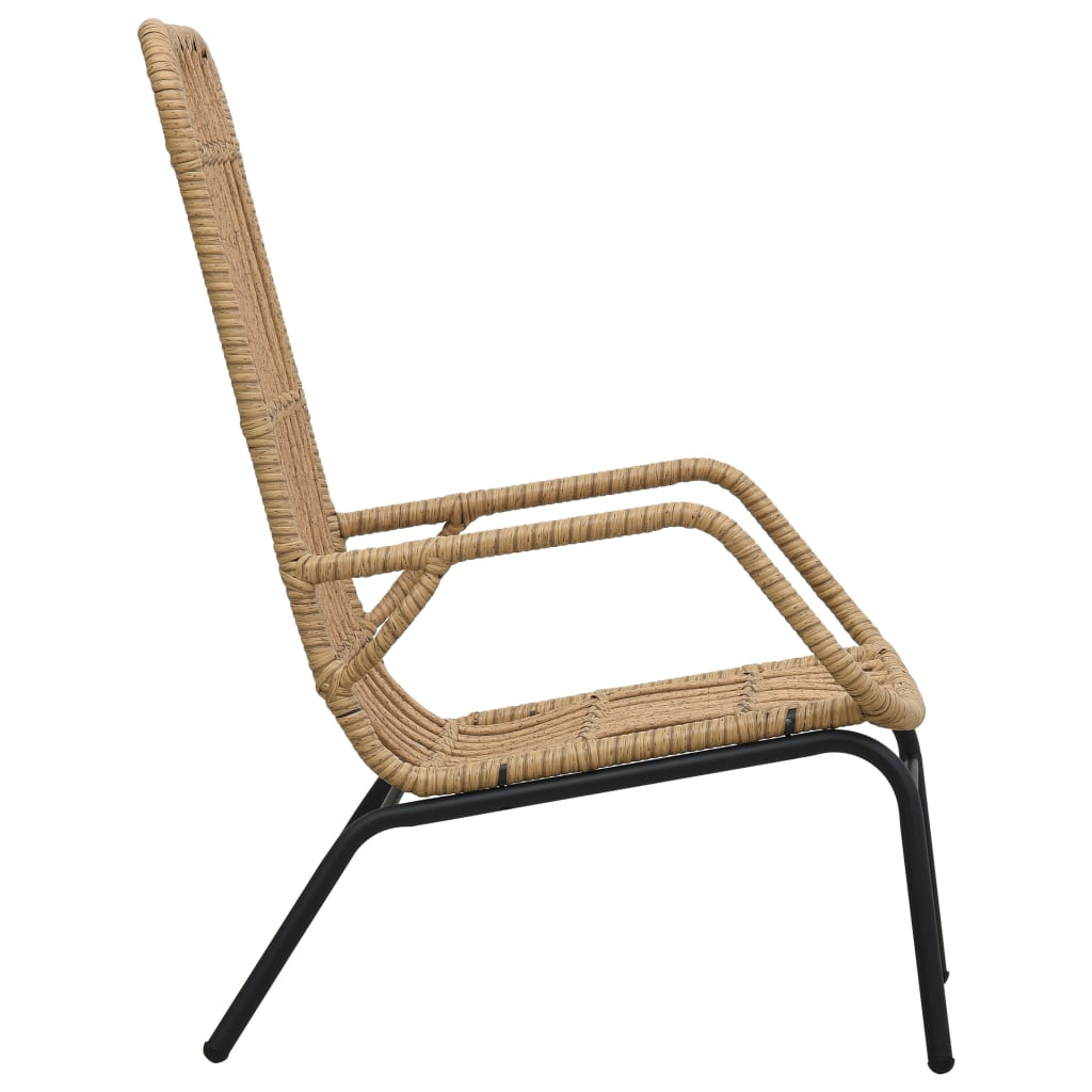 Világosbarna polyrattan kerti szék