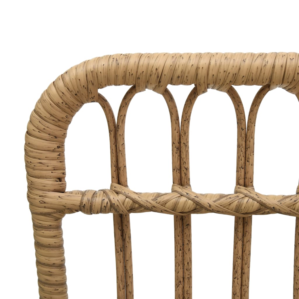 Világosbarna polyrattan kerti szék
