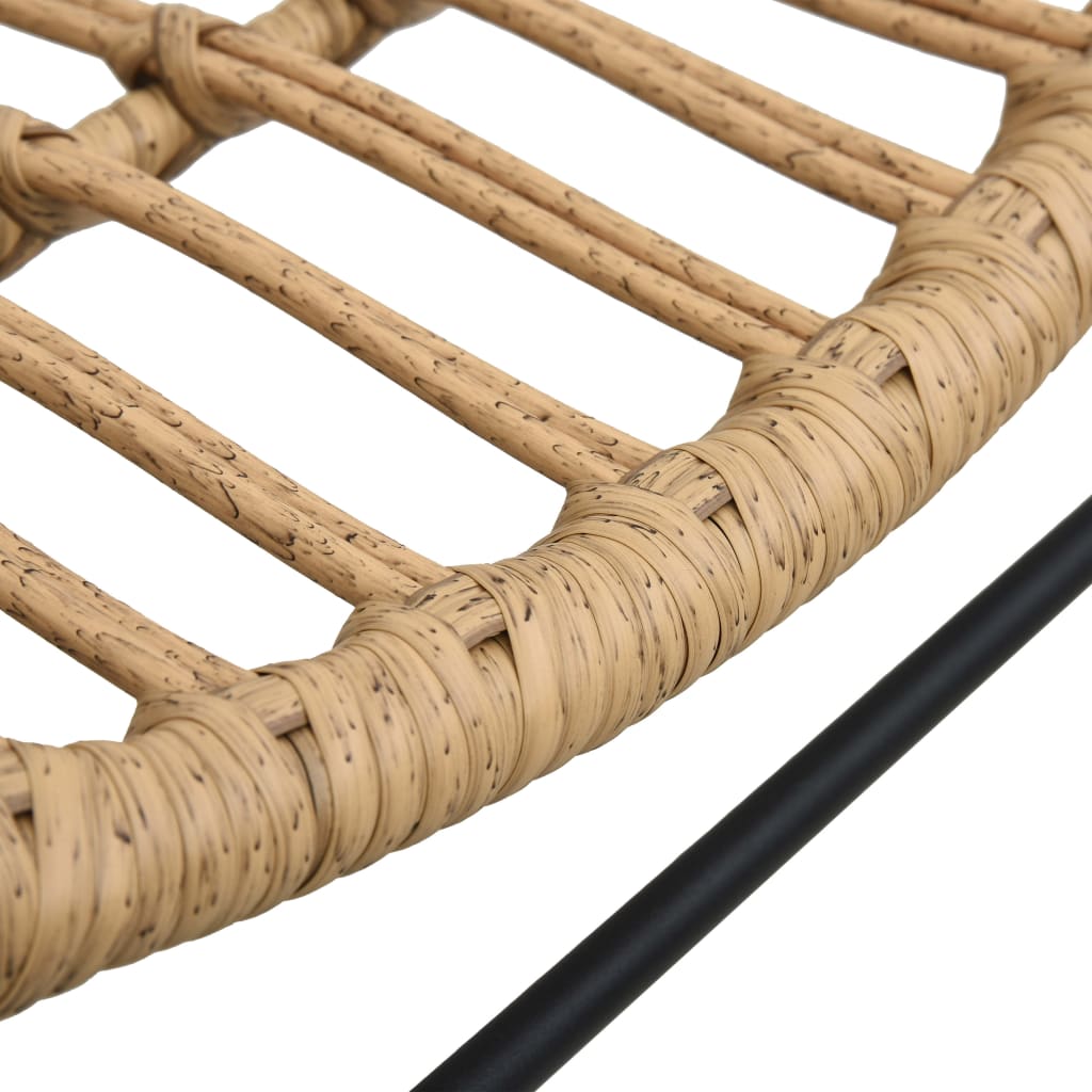 Világosbarna polyrattan kerti szék