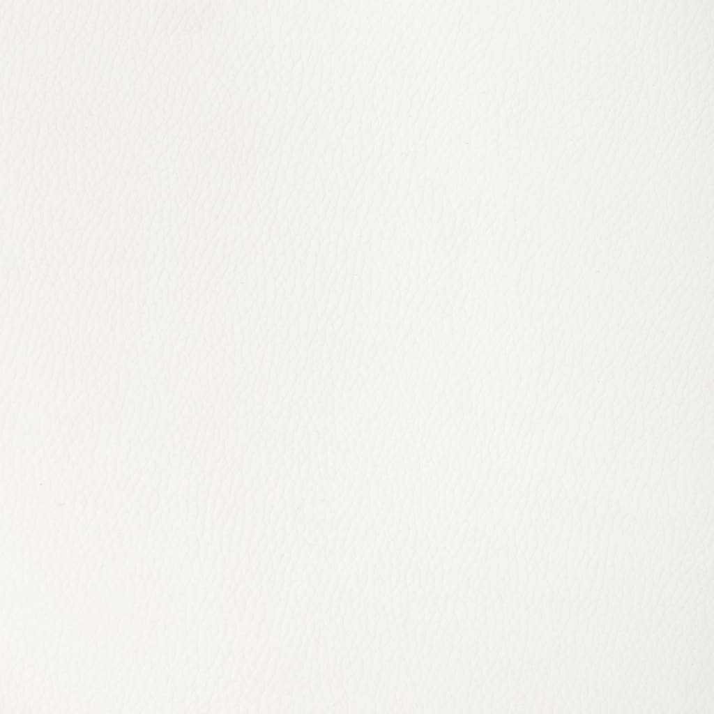 Fehér hajlított fa és műbőr forgó étkezőszék