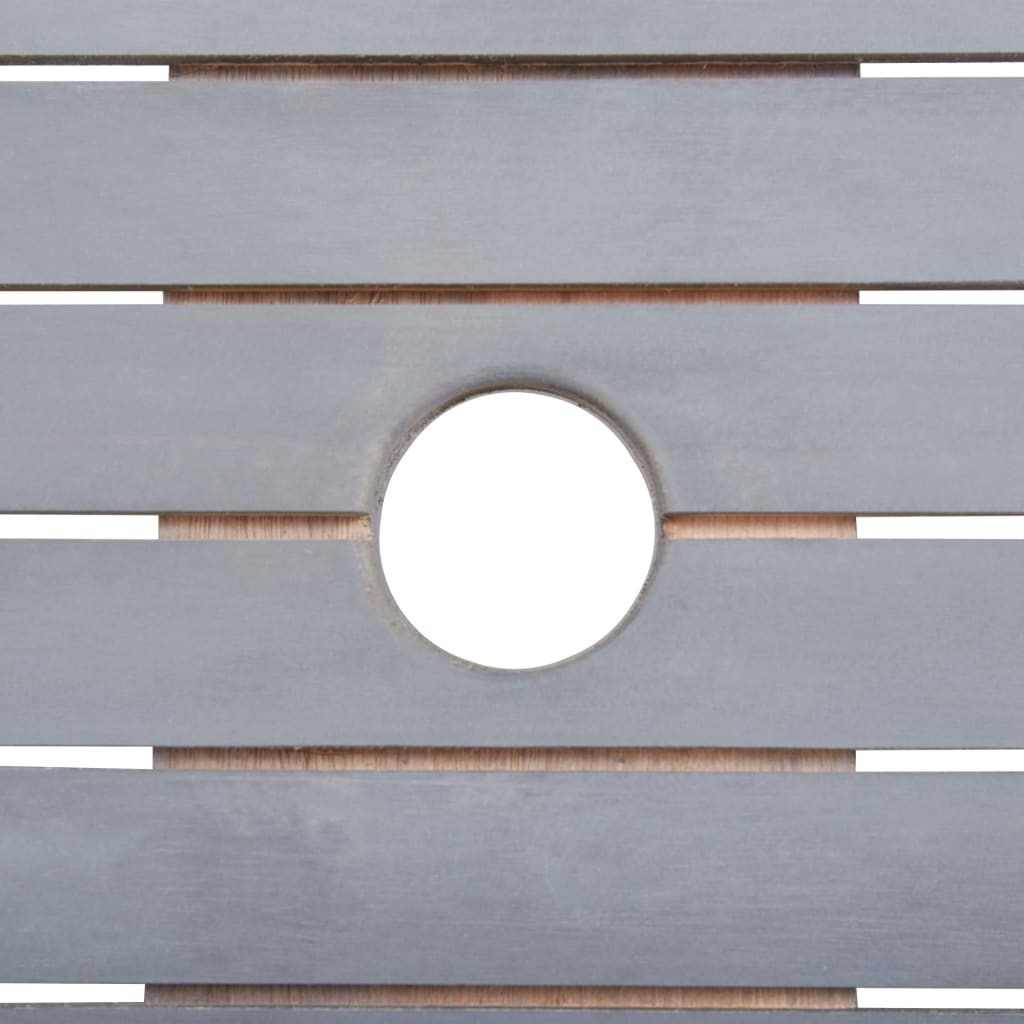 9-részes szürke tömör akácfa kerti étkezőgarnitúra