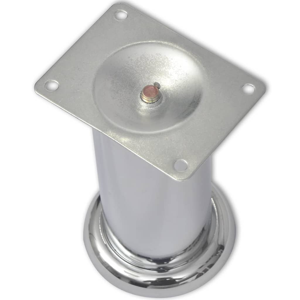 8 darab kerek króm kanapéláb 120 mm