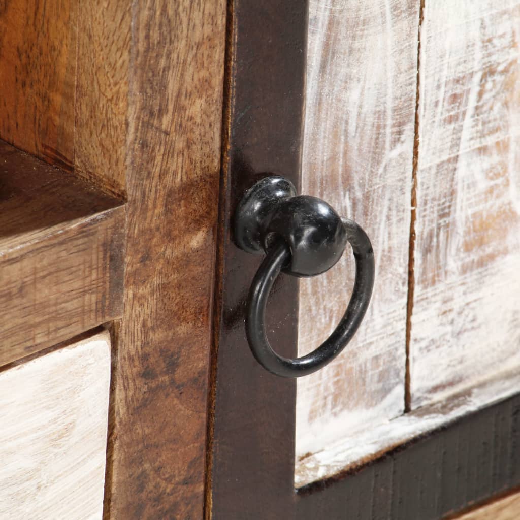 Tömör újrahasznosított fa tv-szekrény 120 x 30 x 40 cm