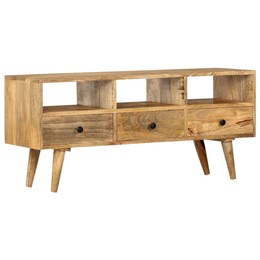 Tömör mangófa tv-szekrény 110 x 36 x 50 cm