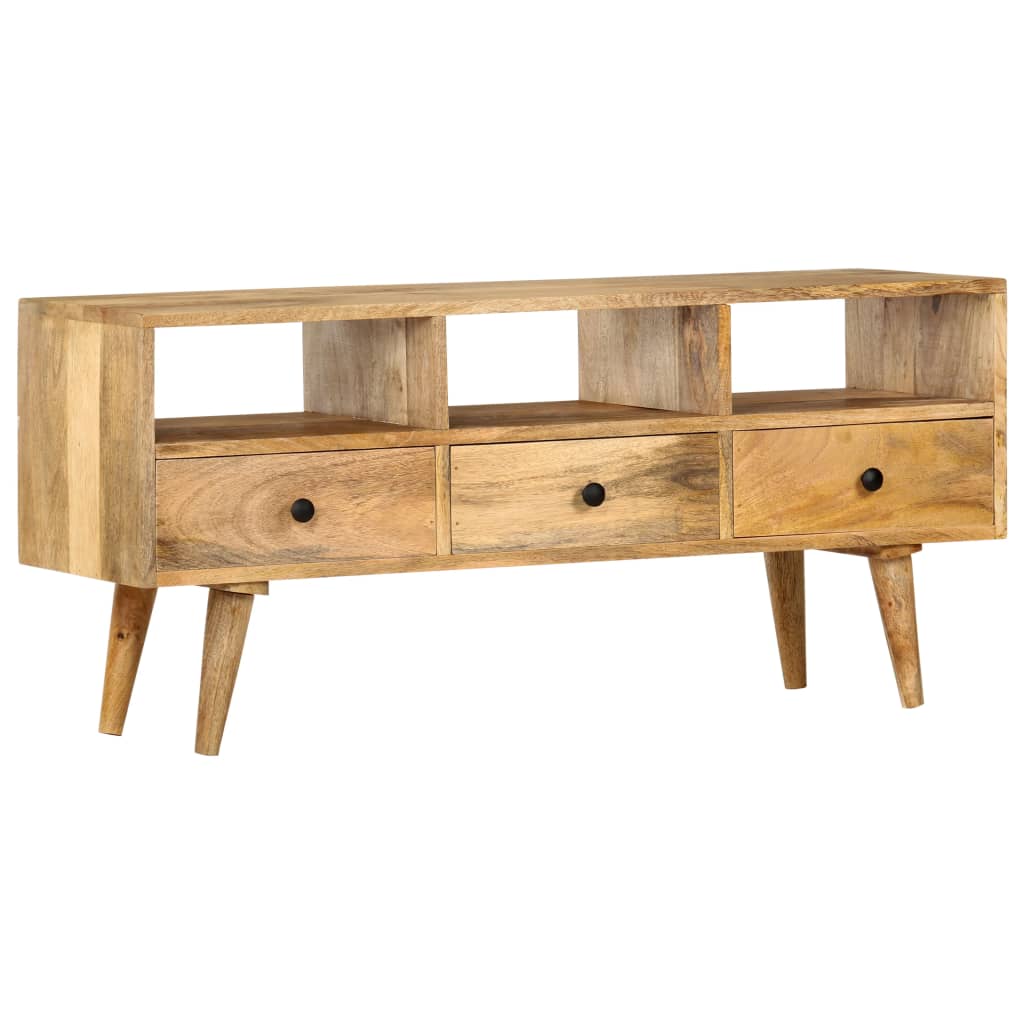 Tömör mangófa tv-szekrény 110 x 36 x 50 cm