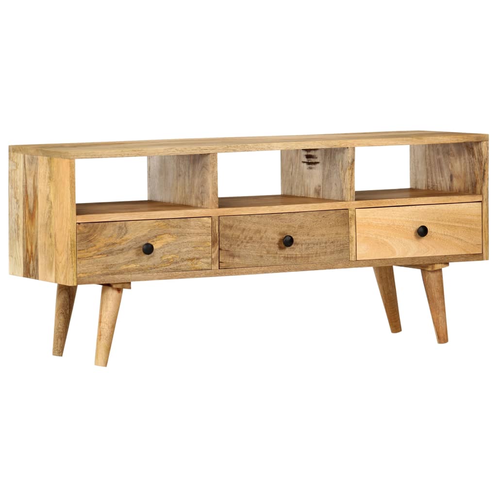 Tömör mangófa tv-szekrény 110 x 36 x 50 cm