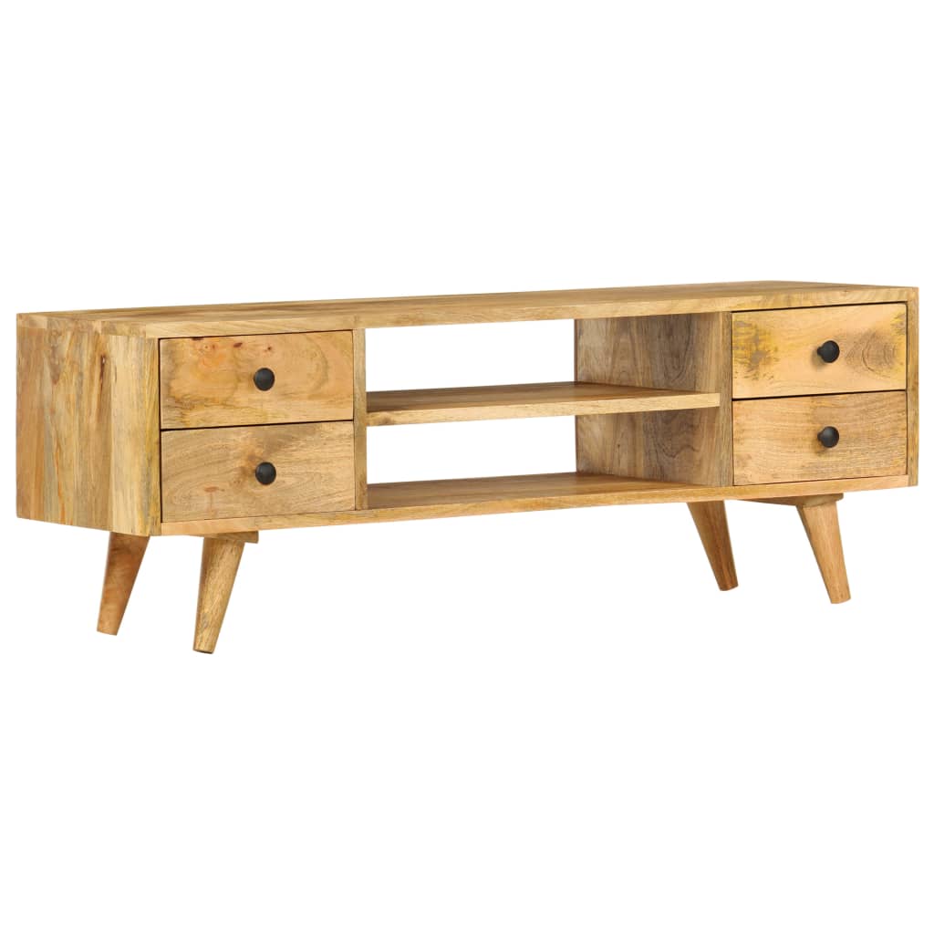 Tömör mangófa tv-szekrény 110 x 35 x 40 cm