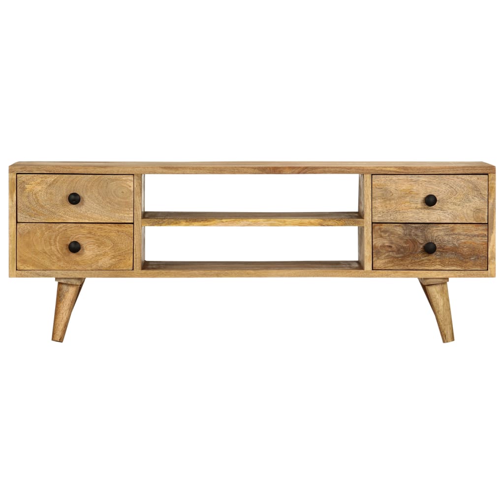 Tömör mangófa tv-szekrény 110 x 35 x 40 cm