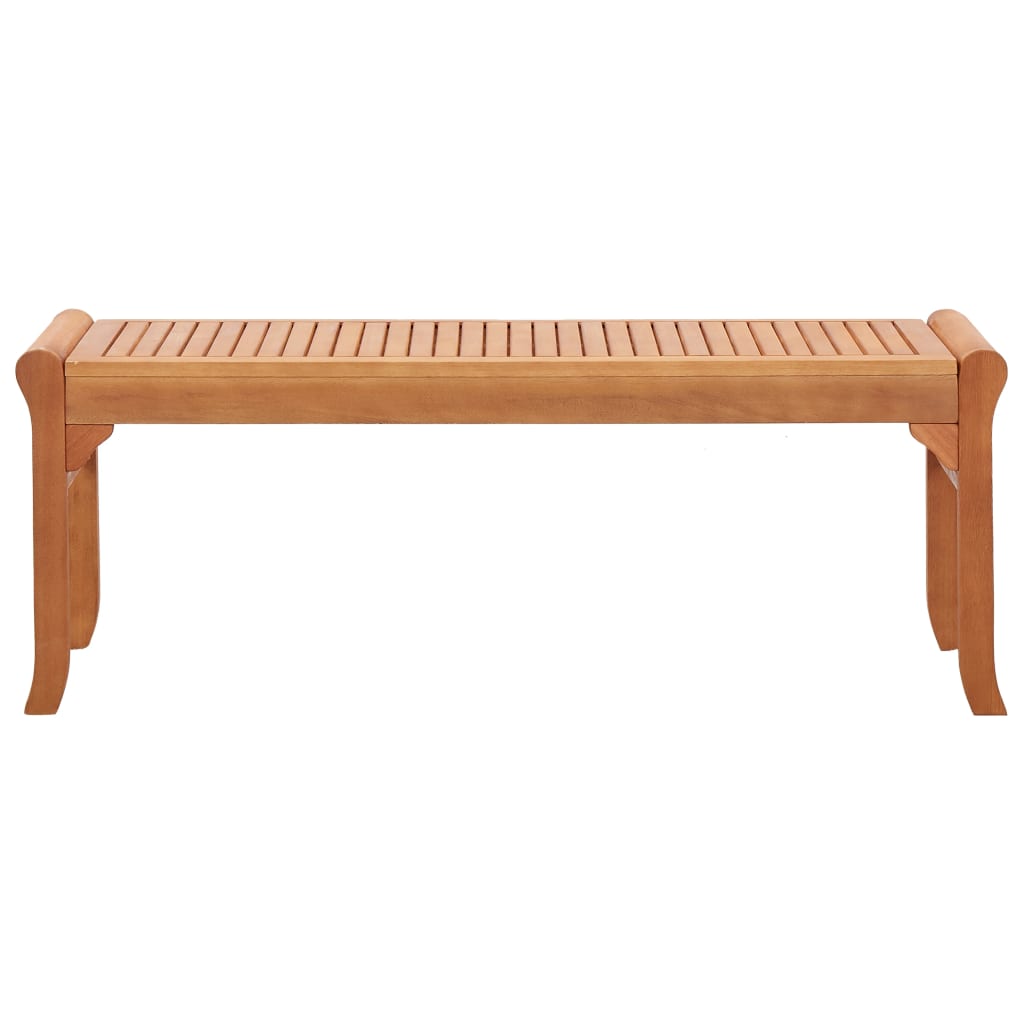 Kétszemélyes tömör eukaliptuszfa kerti pad 120 cm