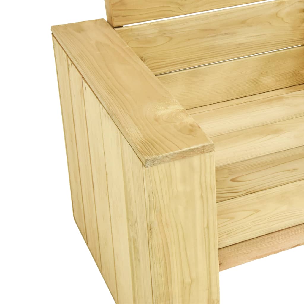 Impregnált fenyőfa kerti pad 179 cm