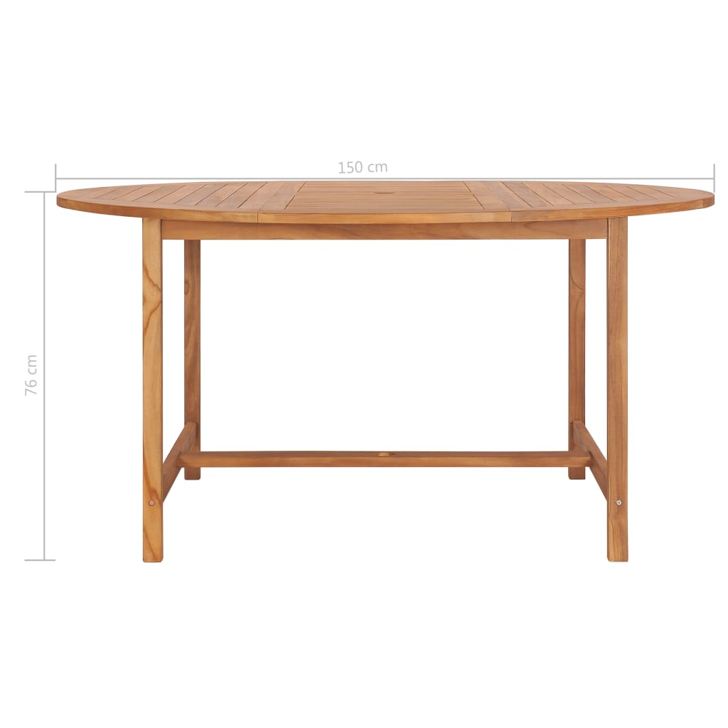 Tömör tíkfa kerti asztal 150 x 76 cm Tömör tíkfa kerti asztal 150 x 76 cm