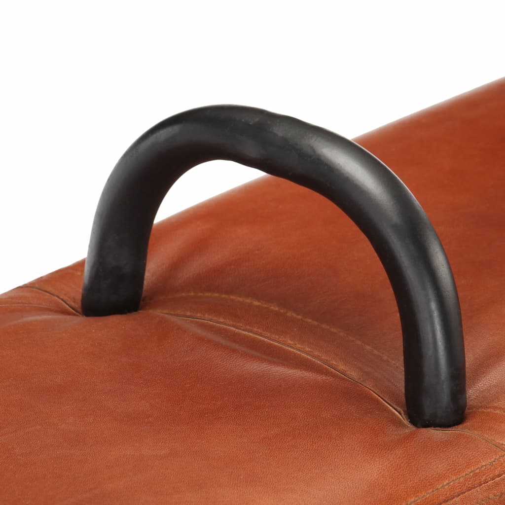 Valódi kecskebőr vintage stílusú lólengő pad fogantyúkkal