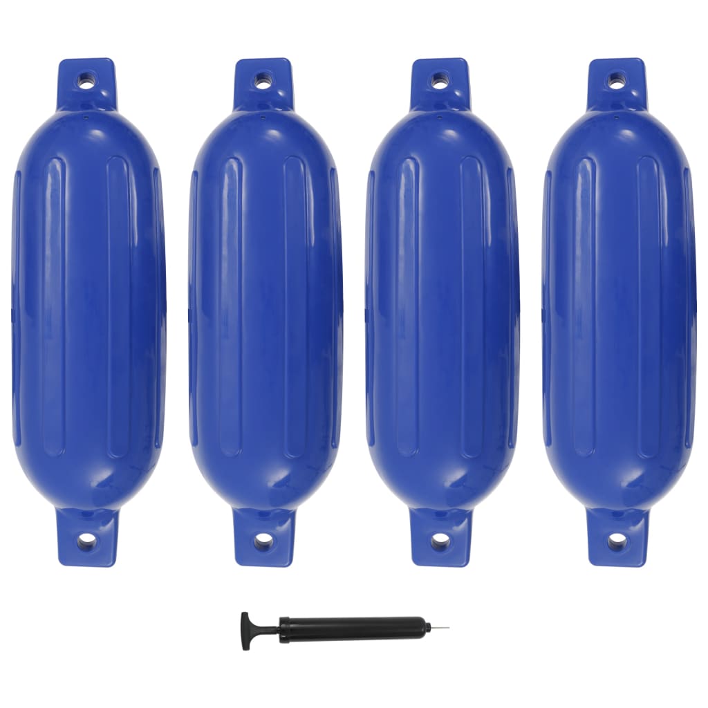 4 darab kék pvc hajóütköző 58,5 x 16,5 cm