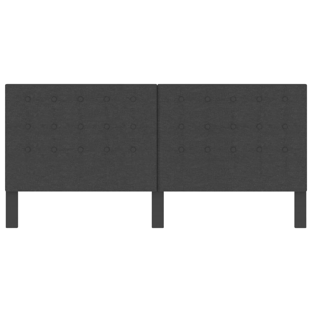 Sötétszürke szövet steppelt fejvég 200 x 200 cm