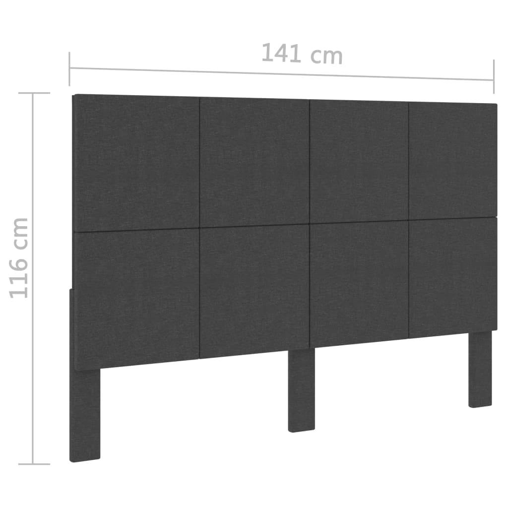 Sötétszürke szövet fejvég 140 x 200 cm Sötétszürke szövet fejvég 140 x 200 cm