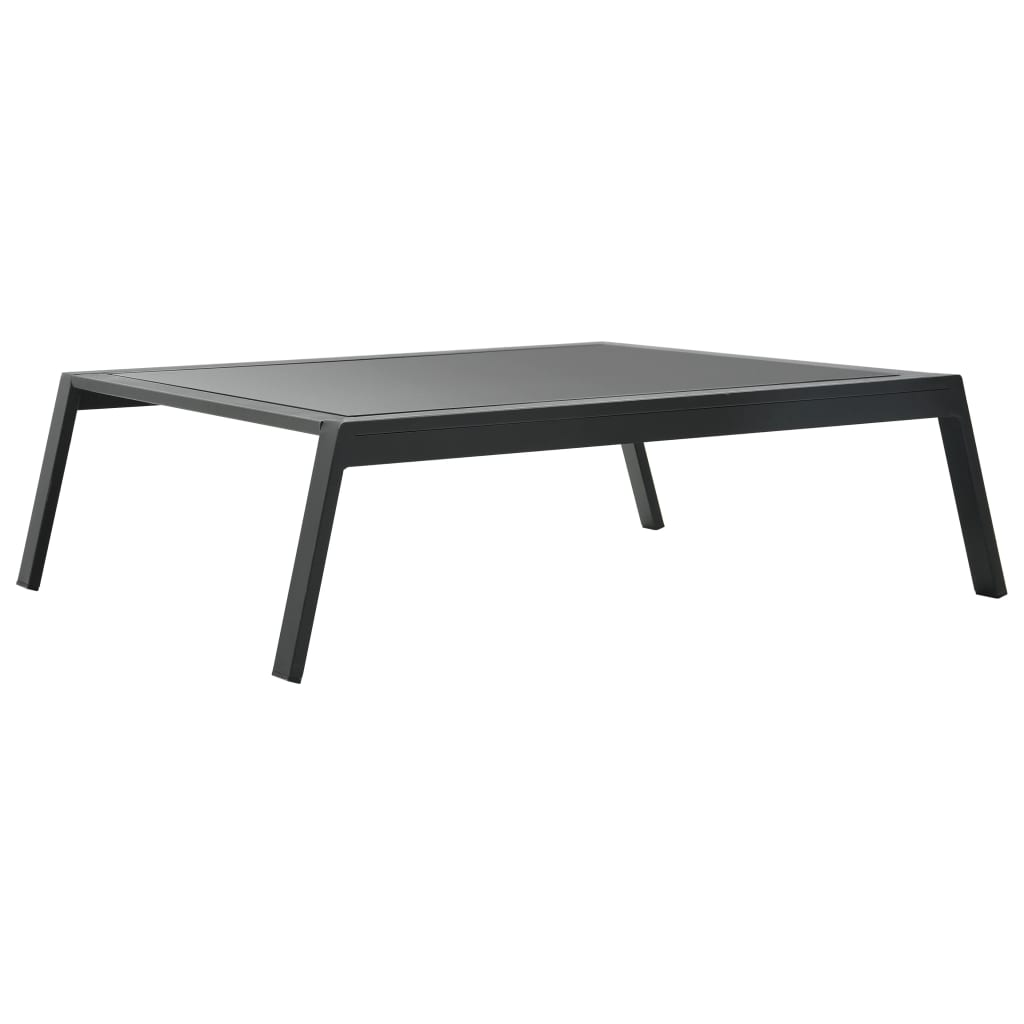 4-részes sötétszürke alumínium kerti társalgószett párnákkal