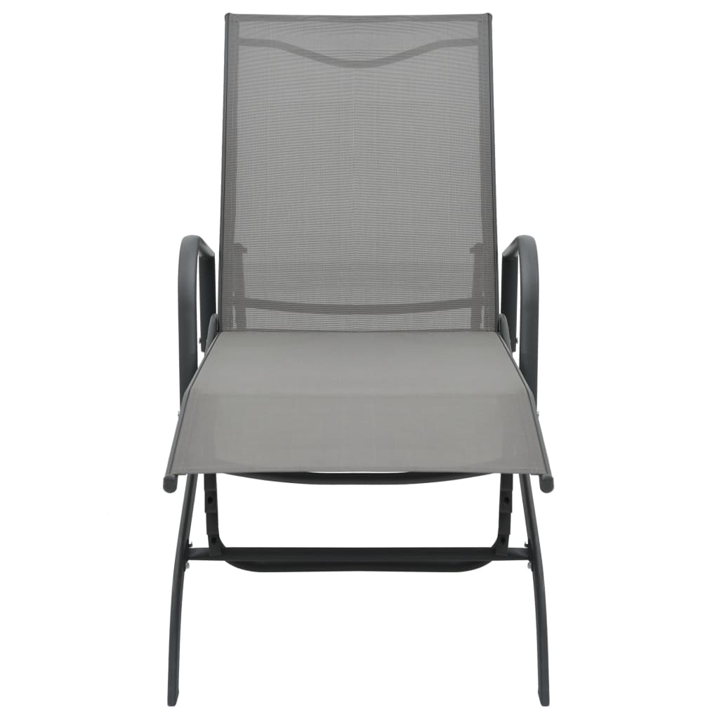 Acél és textilén napozóágy