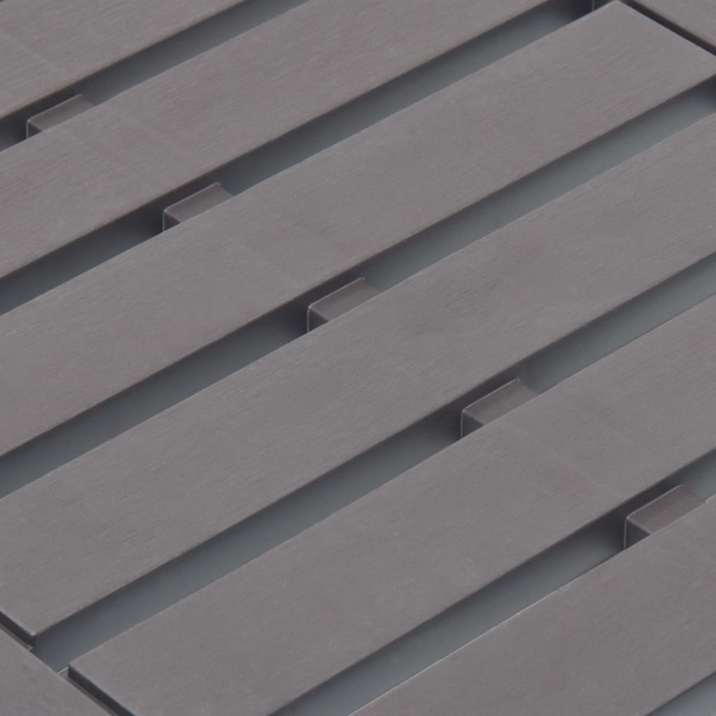 Mokka műanyag kerti asztal 78 x 55 x 38 cm