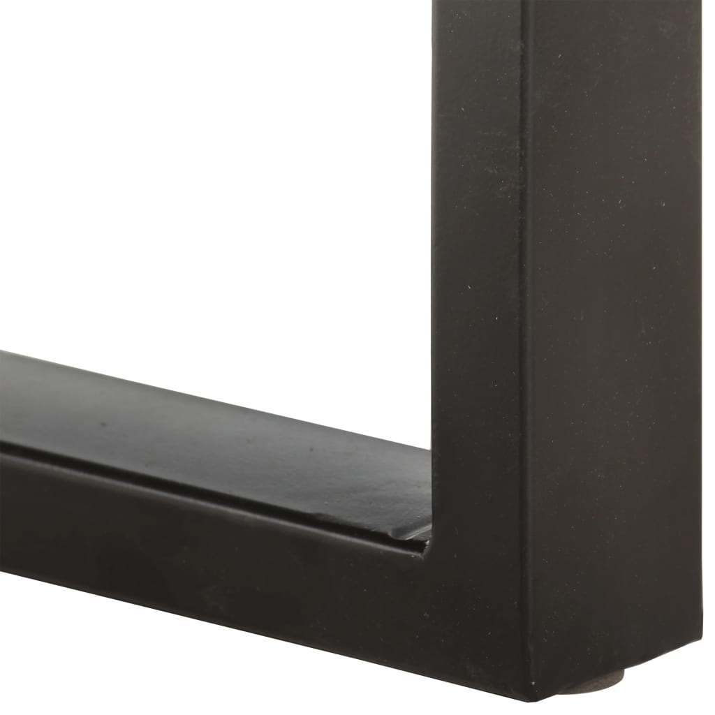 Tömör újrahasznosított fa és acél pad 110 cm