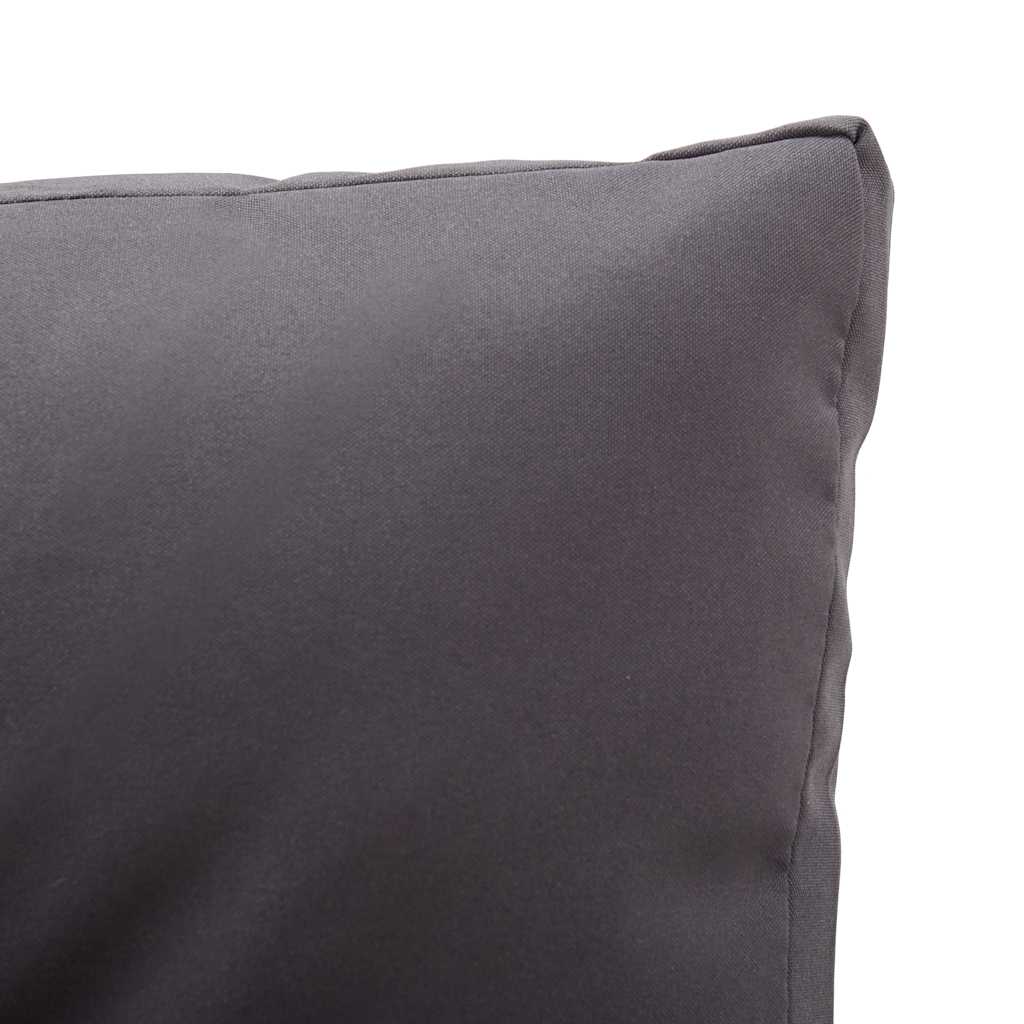 Kétszemélyes szürke polyrattan kerti kanapé párnákkal 124 cm