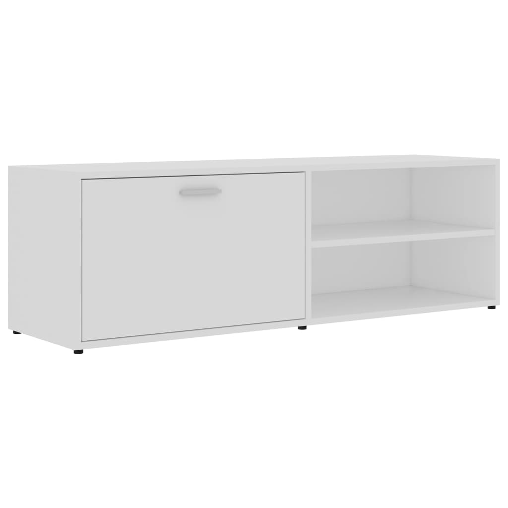 Fehér forgácslap tv-szekrény 120 x 34 x 37 cm Fehér forgácslap tv-szekrény 120 x 34 x 37 cm