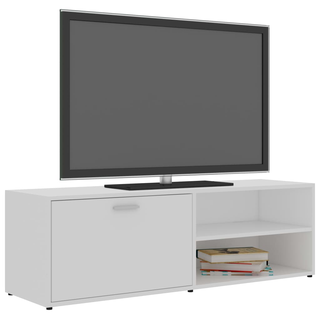 Fehér forgácslap tv-szekrény 120 x 34 x 37 cm Fehér forgácslap tv-szekrény 120 x 34 x 37 cm