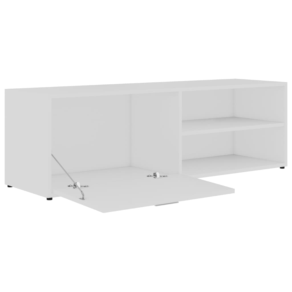 Fehér forgácslap tv-szekrény 120 x 34 x 37 cm Fehér forgácslap tv-szekrény 120 x 34 x 37 cm
