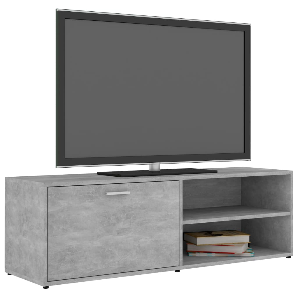 Betonszürke forgácslap tv-szekrény 120 x 34 x 37 cm Betonszürke forgácslap tv-szekrény 120 x 34 x 37 cm