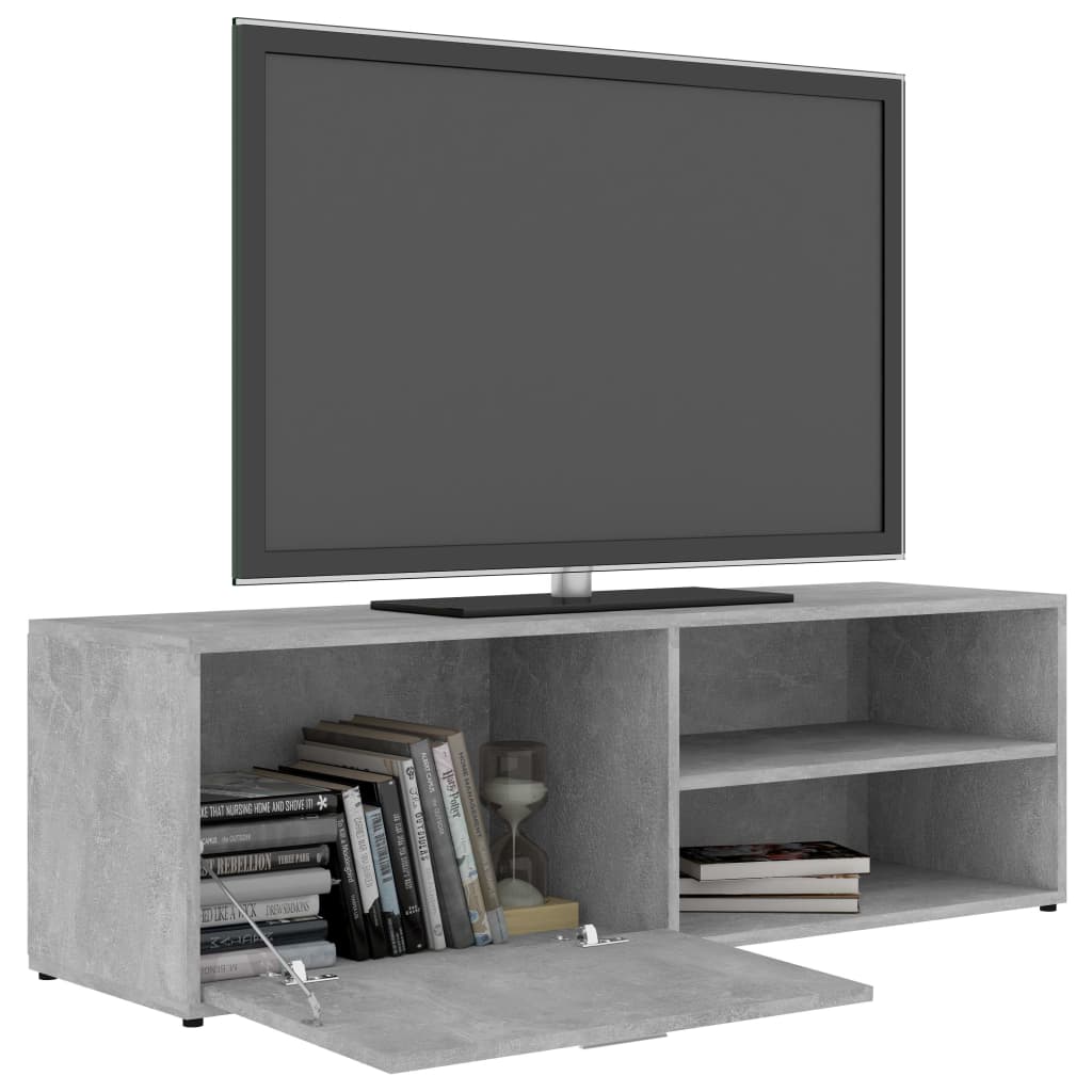 Betonszürke forgácslap tv-szekrény 120 x 34 x 37 cm Betonszürke forgácslap tv-szekrény 120 x 34 x 37 cm