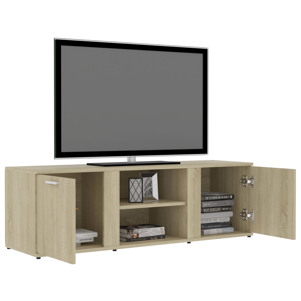 Sonoma tölgy színű forgácslap tv-szekrény 120 x 34 x 37 cm Sonoma tölgy színű forgácslap tv-szekrény 120 x 34 x 37 cm