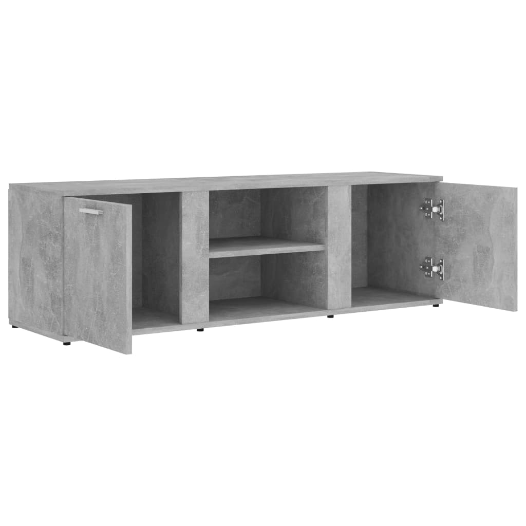 Betonszürke forgácslap tv-szekrény 120 x 34 x 37 cm Betonszürke forgácslap tv-szekrény 120 x 34 x 37 cm
