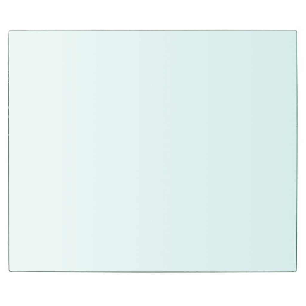 2 db átlátszó üveg paneles polc 30 x 20 cm